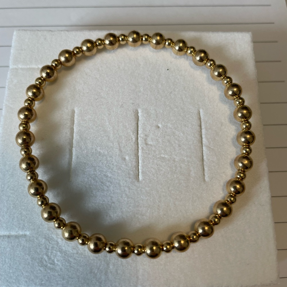 Gold vermeil stretch bracelet